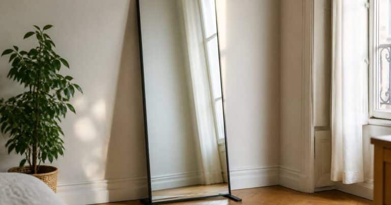Choisir un miroir sur pied sans risque de bascule