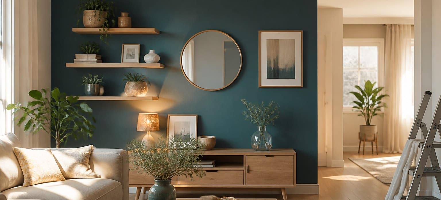Intérieur clair mêlant bricolage et décoration — Espace BricoDeco