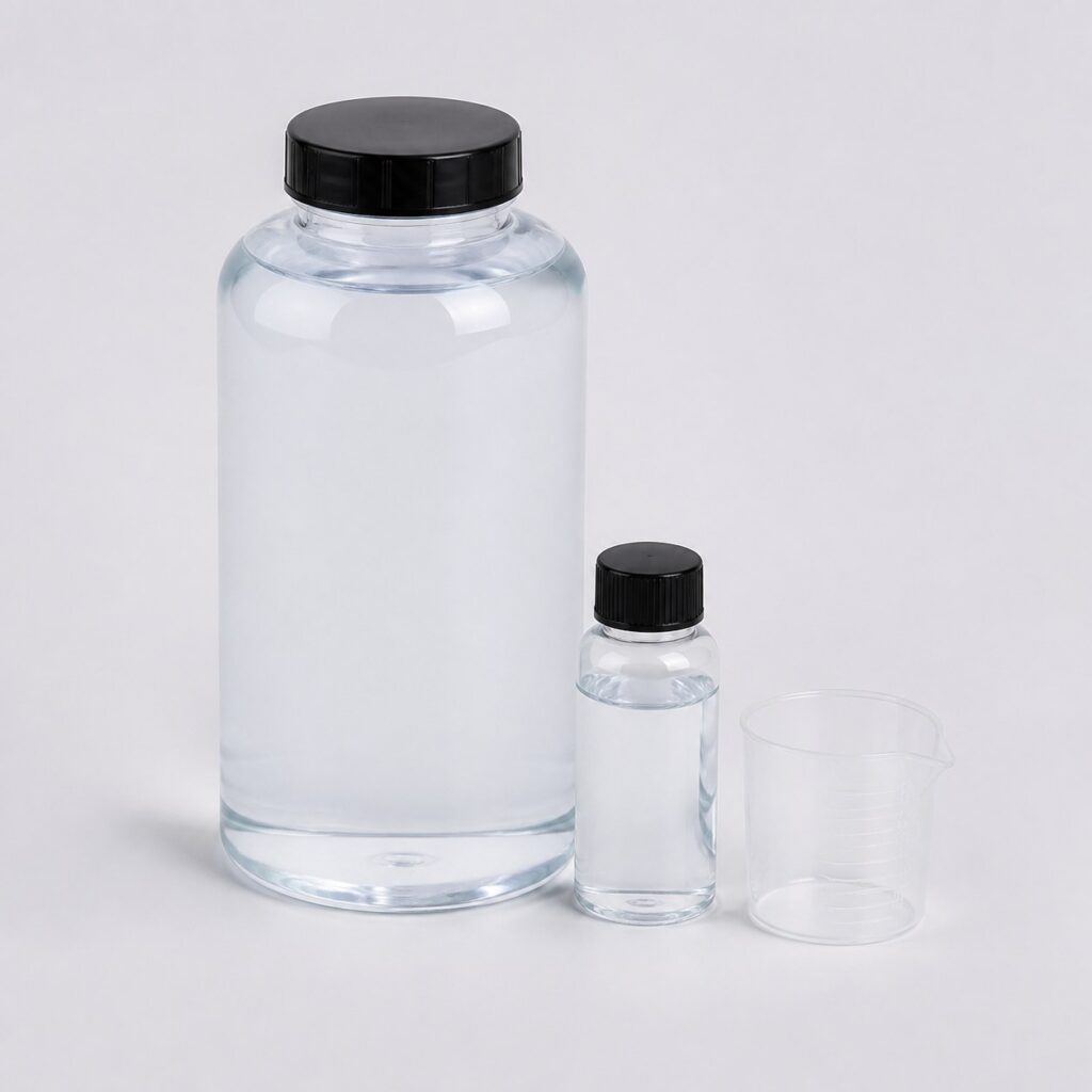 Flacon de 1,2 kg de résine époxy de coulée transparente avec durcisseur et gobelet gradué